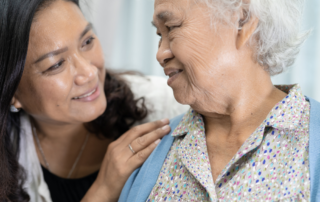 Caregiver with client